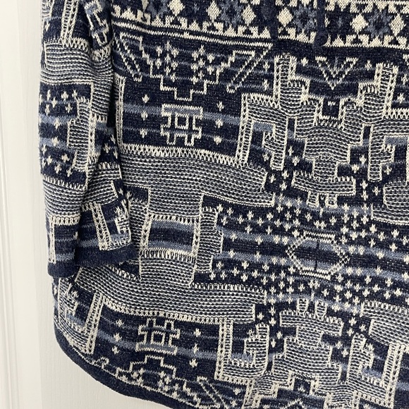 Vintage Chaps Cotton Cowl Neck Sweater - Aztec/Southwestern Print size 1X - Picture 5 of 10